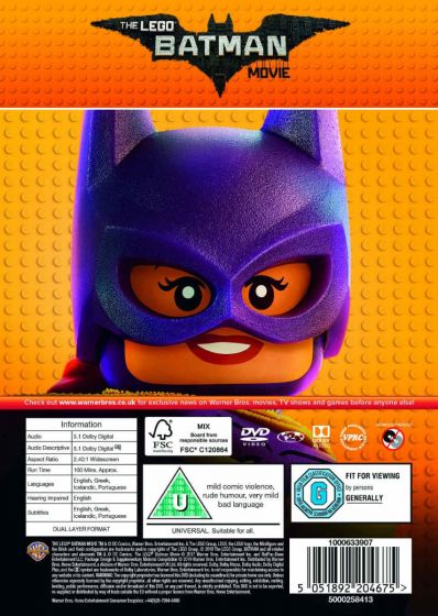 The LEGO Batman Movie (DVD) (2017)