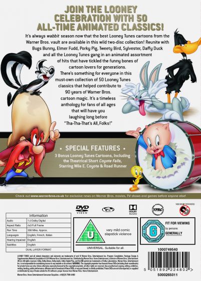 Best Of Looney Tunes (DVD) With Limited Edition Plush - WB Shop Exclusive